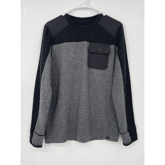 Prana sweater Wool Blend gray‎ men Sweater Size Medium - Picture 1 of 7